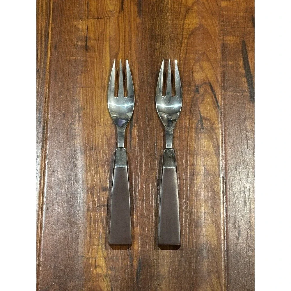6 x Vintage MCM Towle Supreme Cutlery Stainless Steel Japan Spoon & Fork Set